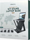 Nomadius X Stand - Opvouwbare Laptop Stand - Zit Sta Laptop Standaard - Verstelbaar in 5 Posities - Draagbaar - Premium PU-Leder - Snel Opzetbare Laptop, Tablet & iPad Houder - Tablethouder - Zit Sta Bureau - Laptopstandaard