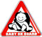 Non-branded Autosticker Baby On Board In Stoel 3d 6 X 6,5 Cm Rood