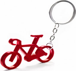 Non-branded Sleutelhanger Fiets Aluminium Rood