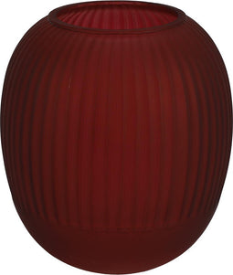 Non-branded Vaas Ginny S 15 X 16 Cm Glas Donkerrood