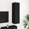 vidaXL - TV-meubel - Zwart - Eiken - 30,5x30x110 - cm - Gefabriceerd - Hout