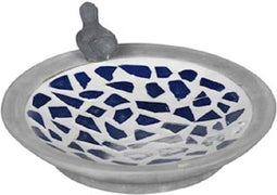 Tuinplus Vogelbad Vierkant Blauw (4)