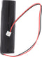 Noodlichtaccu NiCd 2.4V 1800mAh L1x2 Sub-C met kabel en stekker geschikt voor RZB GSUN3 671707.002