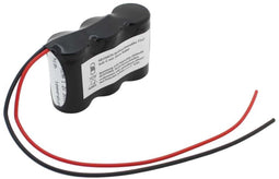 Noodverlichting batterij NiMH 3.6V 3000mAh F1x3 Sub-C met 200 mm kabel aan één zijde