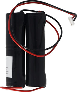 Noodverlichting batterij NiMH 4.8V 3000mAh 2x L1x2 Sub-C met kabelconnector