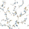 Noordwand - Behang - Blooming - Garden - 6 - Floral - Strands - wit - en - blauw
