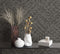 Noordwand Behang Botanica Rattan Wickerwork zwart en grijs