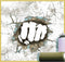 Noordwand Behang Friends & Coffee Concrete Boxing Fist grijs en wit