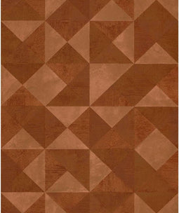 Noordwand Behang Topchic Graphic Shapes Facet metallic oranje