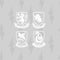 Noorse hoes Harry Potter Hogwarts Shields Multicolour 175 Draden 220 x 220 cm Bed van 135