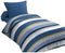 Noorse hoes HOME LINGE PASSION Blauw Wit 140 x 200 cm