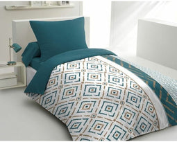 Noorse hoes HOME LINGE PASSION Ethno Blauw 140 x 200 cm