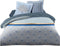 Noorse hoes HOME LINGE PASSION Wit Blauw 240 x 260 cm