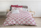 Noorse hoes HOME LINGE PASSION Wit Bordeaux 220 x 240 cm