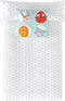 Noorse hoes Lemon Ribbon Points Omkeerbaar (150 x 220 cm) (Bed van 80/90)