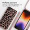 iMoshion Hoesje Geschikt voor iPhone SE (2022) / SE (2020) / 8 / 7 Hoesje Met Koord - iMoshion Siliconen design hoesje met koord - Roze / Animal Pink