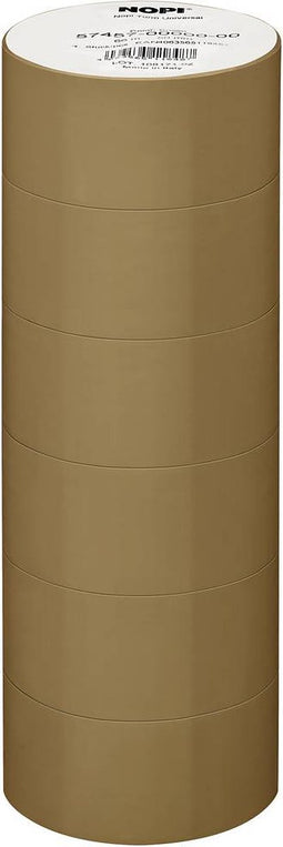 Nopi UNIVERSAL 57457-00000-00 Pakband Bruin (l x b) 66 m x 50 mm 6 stuk(s)