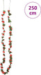 Kerstslingers met bloemen 6 st 250 cm lente rood