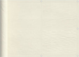 vidaXL - Balkonscherm - 75x1000 - cm - 100% - oxford - polyester - crèmekleurig