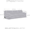 Bankbedekking Eysa ROC Lichtgrijs 70 x 120 x 260 cm