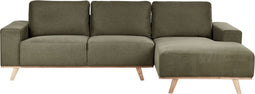 NORA - Hoekbank - Groen - Linkszijdig - Polyester