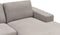 NORA - Hoekbank - Taupe - Linkszijdig - Polyester