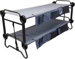 NordFalk camping stapelbed 164x87 cm voor kinderen - Veldbed voor 2 personen - Kampeerbed - Volledig inklapbaar