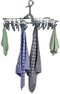 NordFalk hangend droogrek 59x34 cm met 36 knijpers - Wasrek inklapbaar - Droogcarrousel aluminium