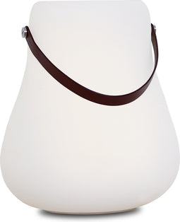 Nordic D'luxx - Bloempot L met Led Multicolour ø 34 cm - Polypropyleen - Wit