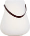 Nordic D'luxx - Bloempot L met Led Multicolour ø 34 cm - Polypropyleen - Wit