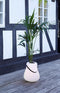 Nordic D'luxx - Bloempot L met Led Multicolour ø 34 cm - Polypropyleen - Wit