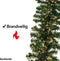 Nordlandia Guirlande Met verlichting - Kerstversiering - 500CM - Kerstslinger - Kerstdecoratie - 100 LED - Groen - Netstroom