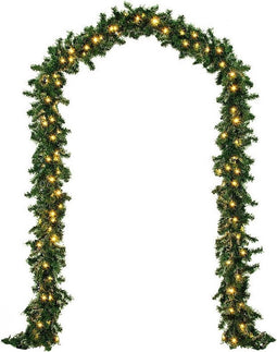 Nordlandia Guirlande Met verlichting - Timer - Kerstversiering - 500CM - Kerstslinger - Kerstdecoratie - 100 LED - Batterij