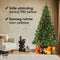Nordlandia Kunstkerstboom Met LED Verlichting - 240 cm - Realistische Kunststof Kerstboom - Metalen Standaard - Groen