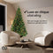 Nordlandia Kunstkerstboom Met LED Verlichting - 240 cm - Realistische Kunststof Kerstboom - Metalen Standaard - Groen