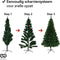 Nordlandia Kunstkerstboom Met LED Verlichting - 240 cm - Realistische Kunststof Kerstboom - Metalen Standaard - Groen