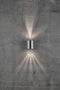 Nordlux Canto Wandlamp Buiten - 2-lichts LED - 2700K - IP44 - Roestvrij staal - Rond