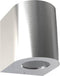 Nordlux Canto Wandlamp Buiten - 2-lichts LED - 2700K - IP44 - Roestvrij staal - Rond