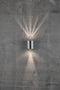 Nordlux Canto Wandlamp Buiten - 2-lichts LED - 2700K - IP44 - Roestvrij staal - Rond