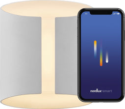 Nordlux Grip-wandlamp-smart-2700 6500K-wit/opaal