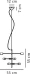 Nordlux Josefine-hanglamp-6xE27-zwart