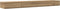 vidaXL - Ligbed - uit - Kunststof - Eiken - 200x36,5x16,5 - cm