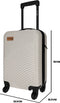 Nörlander Handbagage koffer 21L - Handbagage Trolley - Duurzaam Tarwestro - 33 x 23 x 53 cm - Naturel