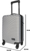 Norlander TMS Handbagagekoffer - Reiskoffer - Trolley - Zilver