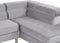 NORREA - Hoekbank - Grijs - Linkerzijde - 256 cm - Fluweel