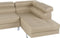 NORREA - Hoekbank - Lichtbeige - Linkerzijde - 260 cm - Polyester