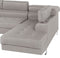 NORREA - Hoekbank - Lichtgrijs - Linkerzijde - 260 cm - Polyester