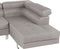 NORREA - Hoekbank - Lichtgrijs - Linkerzijde - 260 cm - Polyester