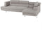 NORREA - Hoekbank - Lichtgrijs - Linkerzijde - 260 cm - Polyester