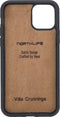 NorthLife - Geschikt voor iPhone 11 Pro - Lederen Afneembare 2-in-1 bookcase hoes - Cognac